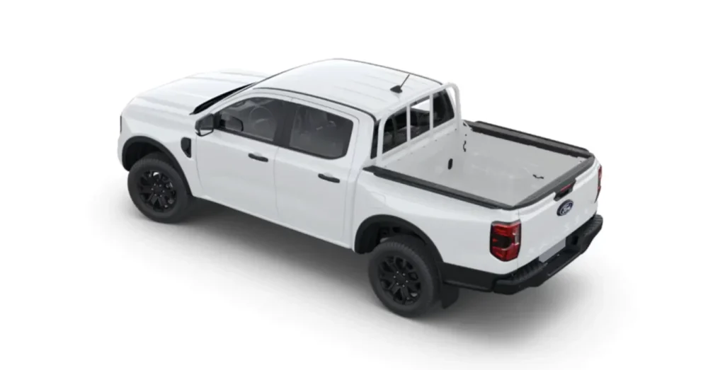 Ford-Ranger-3.0-Ecoblue-V6-E-awd-Doble-Cabina-XLT-Automatico-trasera-blanco